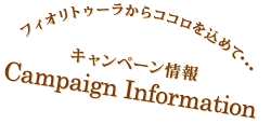 フィオリトゥーラからココロを込めて・・・キャンペーン情報